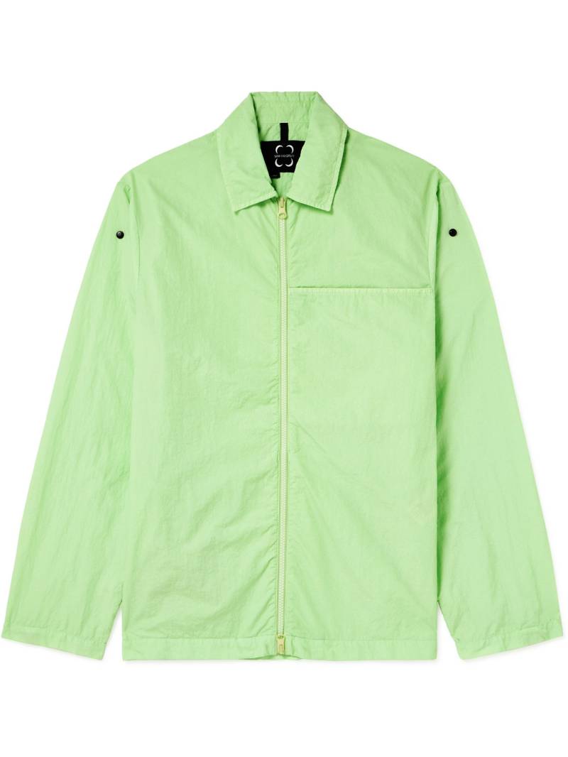 SAIF UD DEEN - Garment-Dyed Shell Overshirt - Men - Green - XL von SAIF UD DEEN