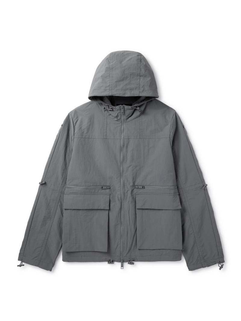 SAIF UD DEEN - Nylon Hooded Jacket - Men - Gray - M von SAIF UD DEEN