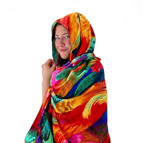 SAIIURV Damen Sarong für den Strand, Wrap Sarong Damen Groß, Wickeltuch Handtuch Bunte Sommer Muster Set von SAIIURV