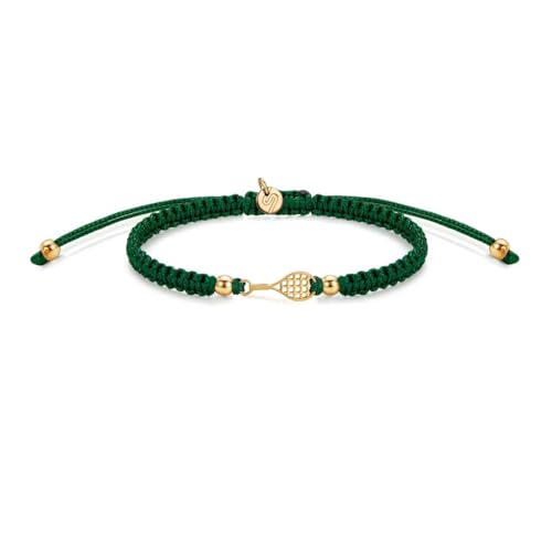 SAILBRACE Armband GOLD TENNIS DARK GREEN BRAIDED von SAILBRACE