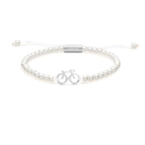 SAILBRACE Armband PEARL SILVER BIKE von SAILBRACE