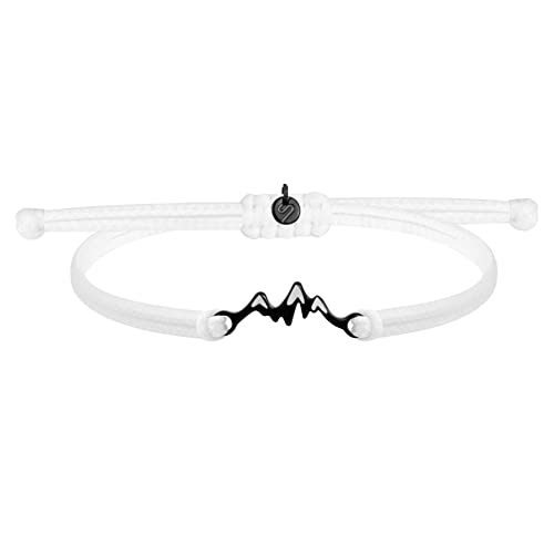 SAILBRACE Armband POLAR MOUNTAIN weiss-schwarz von SAILBRACE