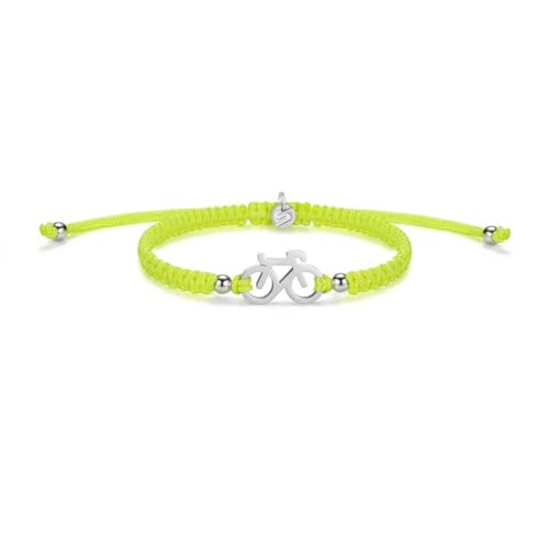 SAILBRACE Armband SILVER BIKE NEON YELLOW BRAIDED von SAILBRACE
