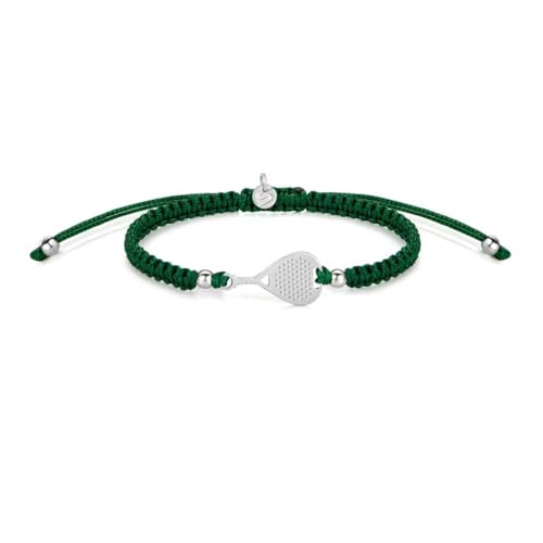 SAILBRACE Armband SILVER PADEL DARK GREEN BRAIDED von SAILBRACE