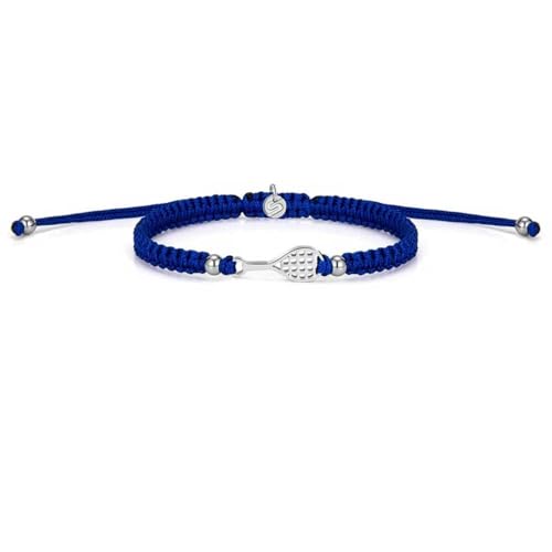 SAILBRACE Armband SILVER TENNIS COURT BLUE BRAIDED von SAILBRACE