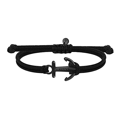 SAILBRACE Armband schwarz ANKER schwarz von SAILBRACE