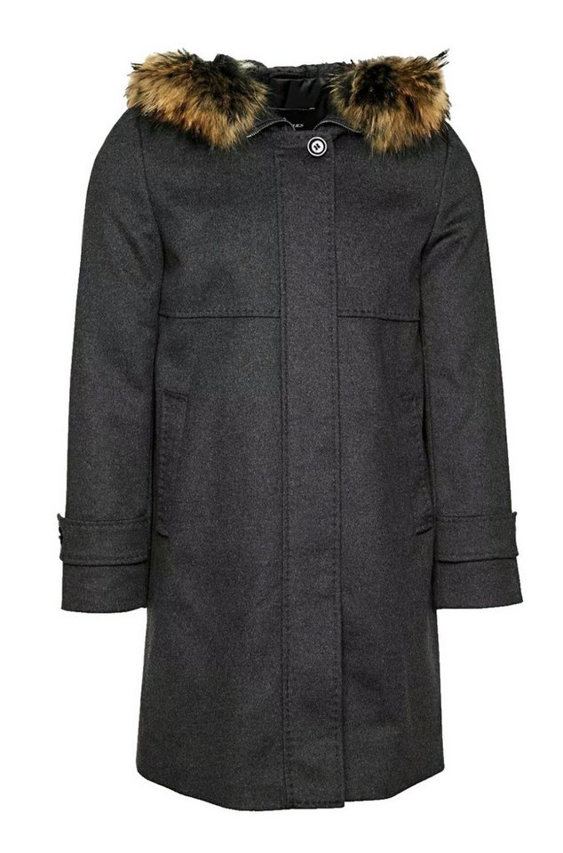 SAINT JACQUES Kurzmantel Damen Wollmantel Mantel mit Kapuze Made in Europe Hochwertiger Woll-Kaschmir-Mantel in klassischer Silhouette von SAINT JACQUES