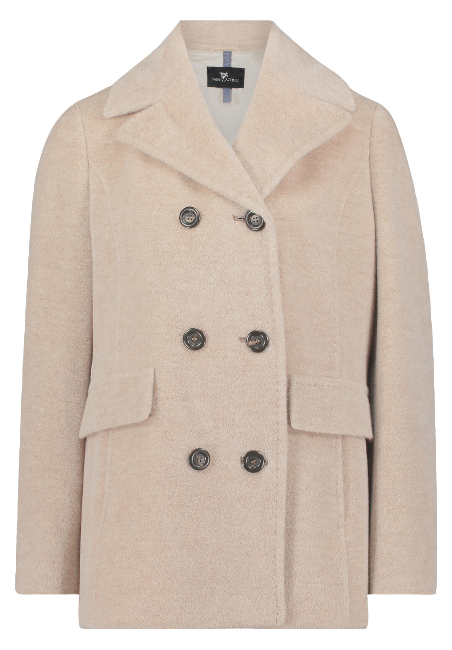 SAINT JACQUES - Wolljacke beige - Gr. - 38 von SAINT JACQUES
