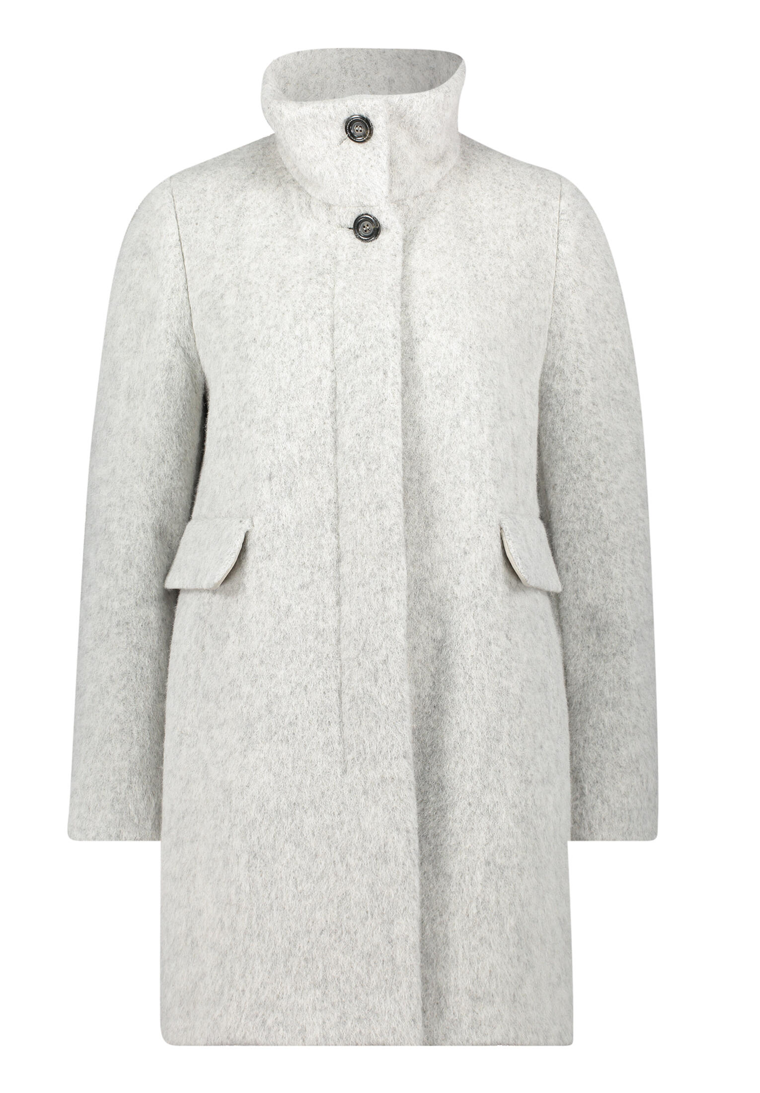 SAINT JACQUES - Wollmantel light silver melange - Gr. - 40 von SAINT JACQUES