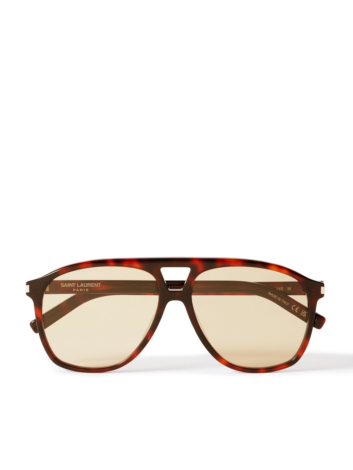 SAINT LAURENT - Aviator-Style Tortoiseshell Acetate Sunglasses - Men - Tortoiseshell von SAINT LAURENT