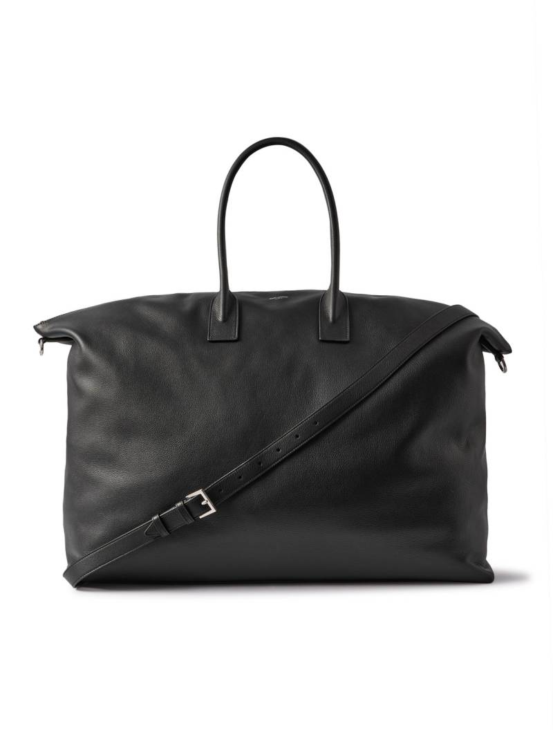 SAINT LAURENT - Bowling Giant Full-Grain Leather Weekend Bag - Men - Black von SAINT LAURENT