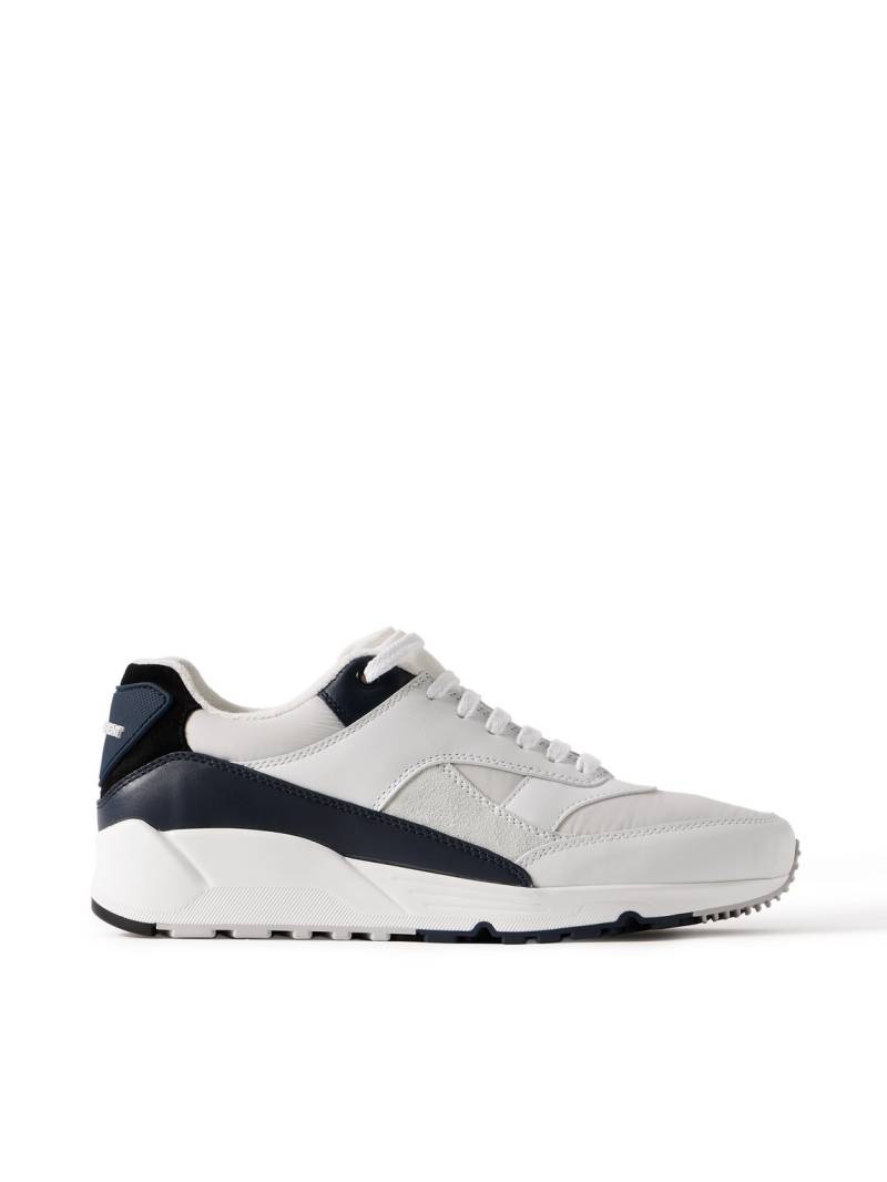SAINT LAURENT - Bump Colour-Block Suede, Shell and Leather Sneakers - Men - Neutrals - EU 45 von SAINT LAURENT