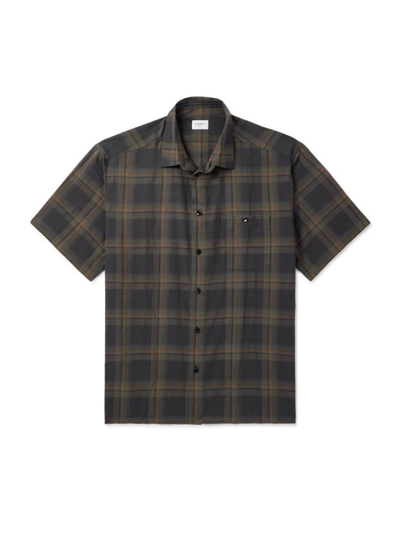 SAINT LAURENT - Checked Cotton-Voile Shirt - Men - Black - 39 von SAINT LAURENT