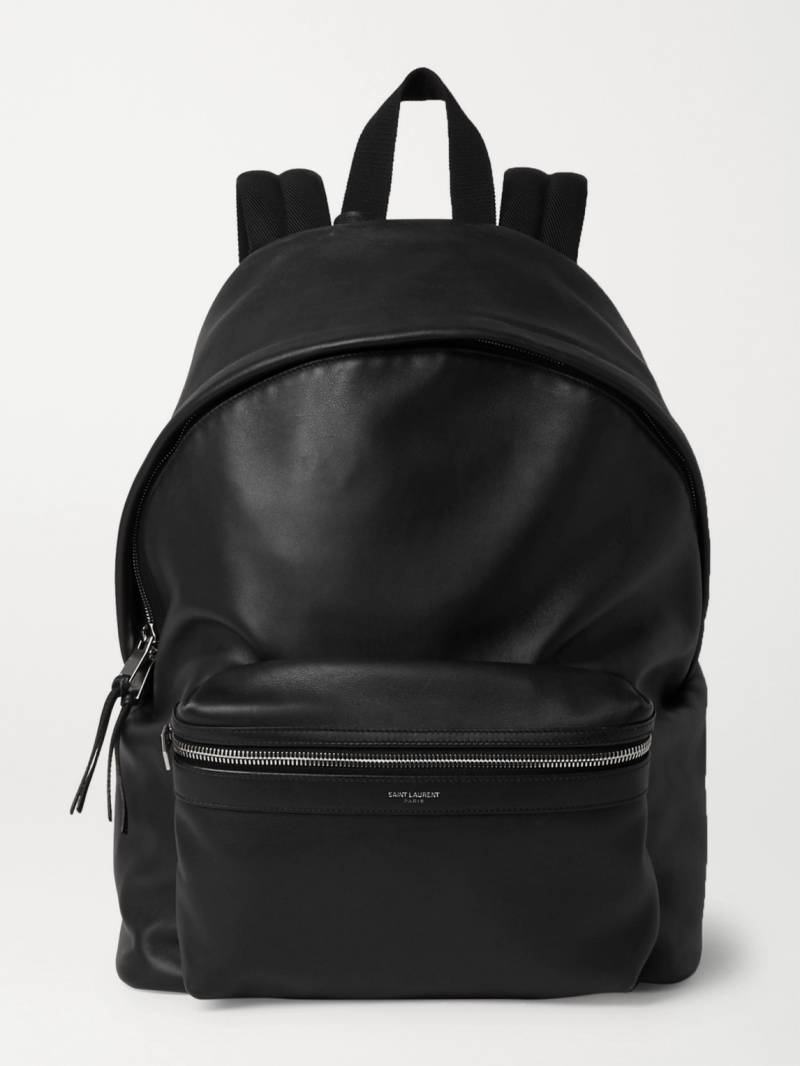 SAINT LAURENT - City Leather Backpack - Men - Black von SAINT LAURENT