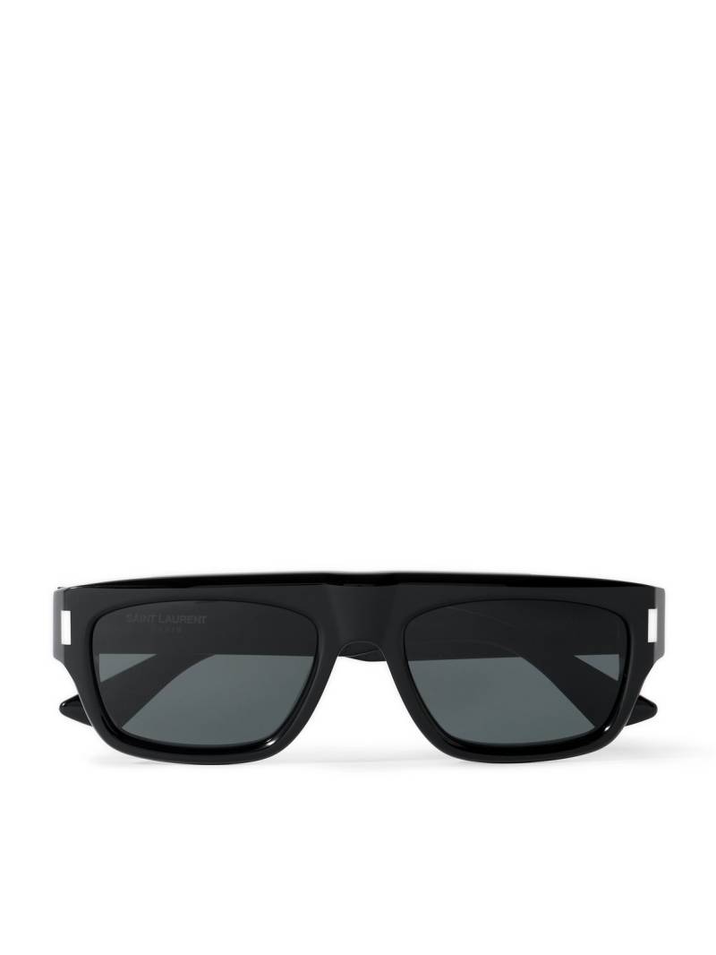 SAINT LAURENT - D-Frame Recycled-Acetate Sunglasses - Men - Black von SAINT LAURENT