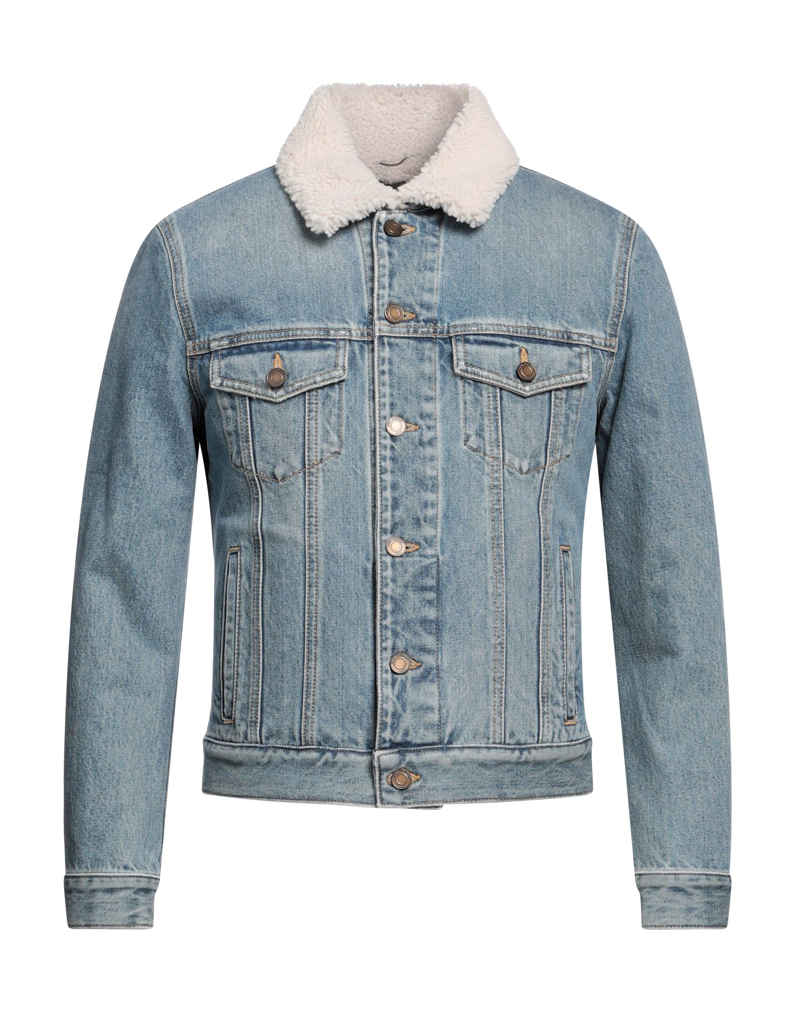 SAINT LAURENT Jeansjacke/-mantel Herren Blau von SAINT LAURENT