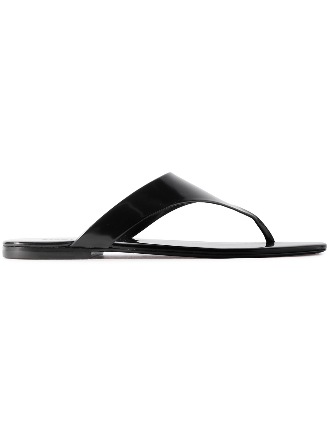 SAINT LAURENT - Kouros Leather Flip Flops - Men - Black - EU 42.5 von SAINT LAURENT