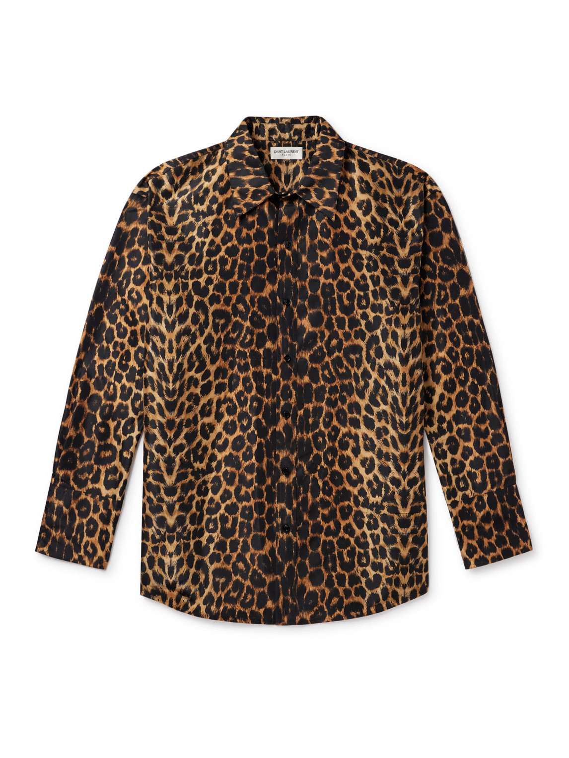 SAINT LAURENT - Leopard-Print Silk Shirt - Men - Animal print von SAINT LAURENT