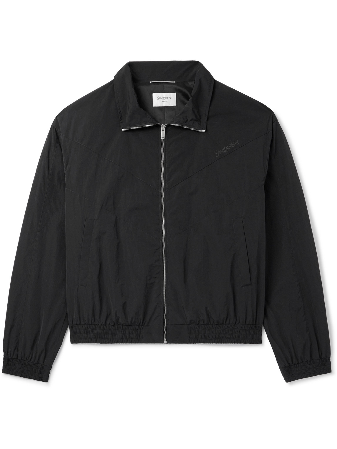 SAINT LAURENT - Logo-Embroidered Shell Bomber Jacket - Men - Black - IT 52 von SAINT LAURENT
