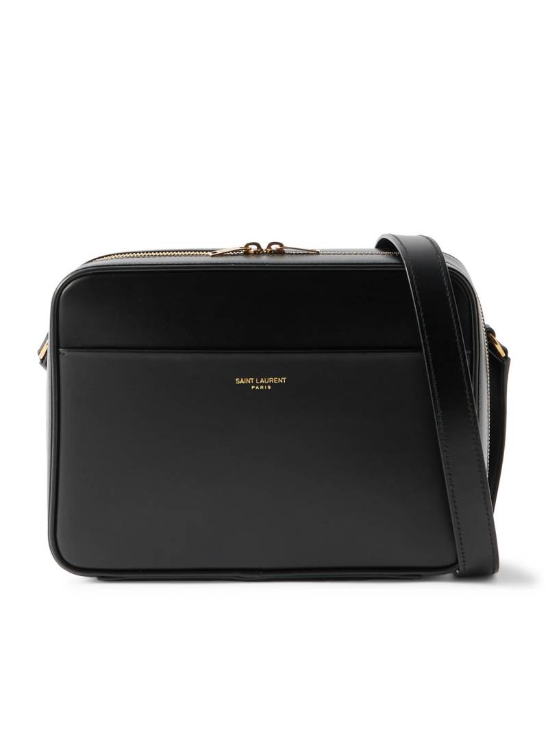 SAINT LAURENT - Logo-Print Leather Messenger Bag - Men - Black SAINT LAURENT - Logo-Print Leather Messenger Bag - Men - Black von SAINT LAURENT