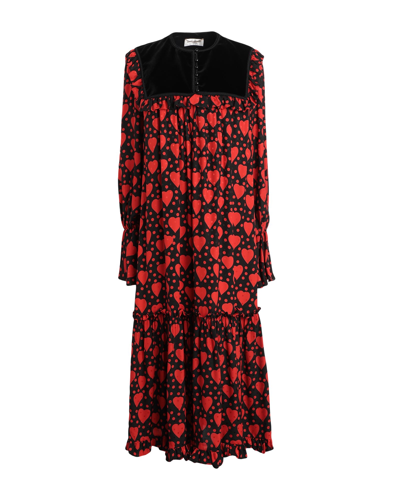 SAINT LAURENT Midi-kleid Damen Rot von SAINT LAURENT