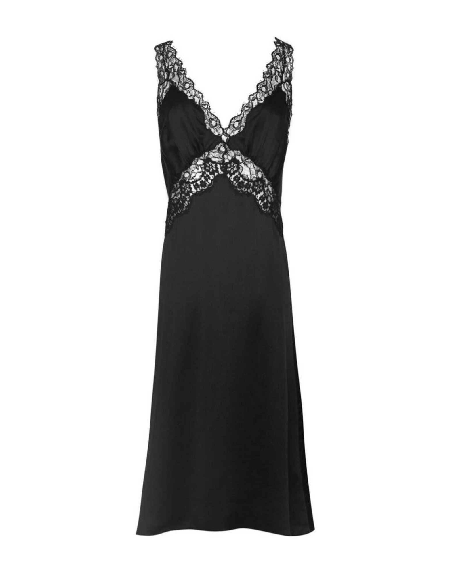 SAINT LAURENT Midi-kleid Damen Schwarz von SAINT LAURENT