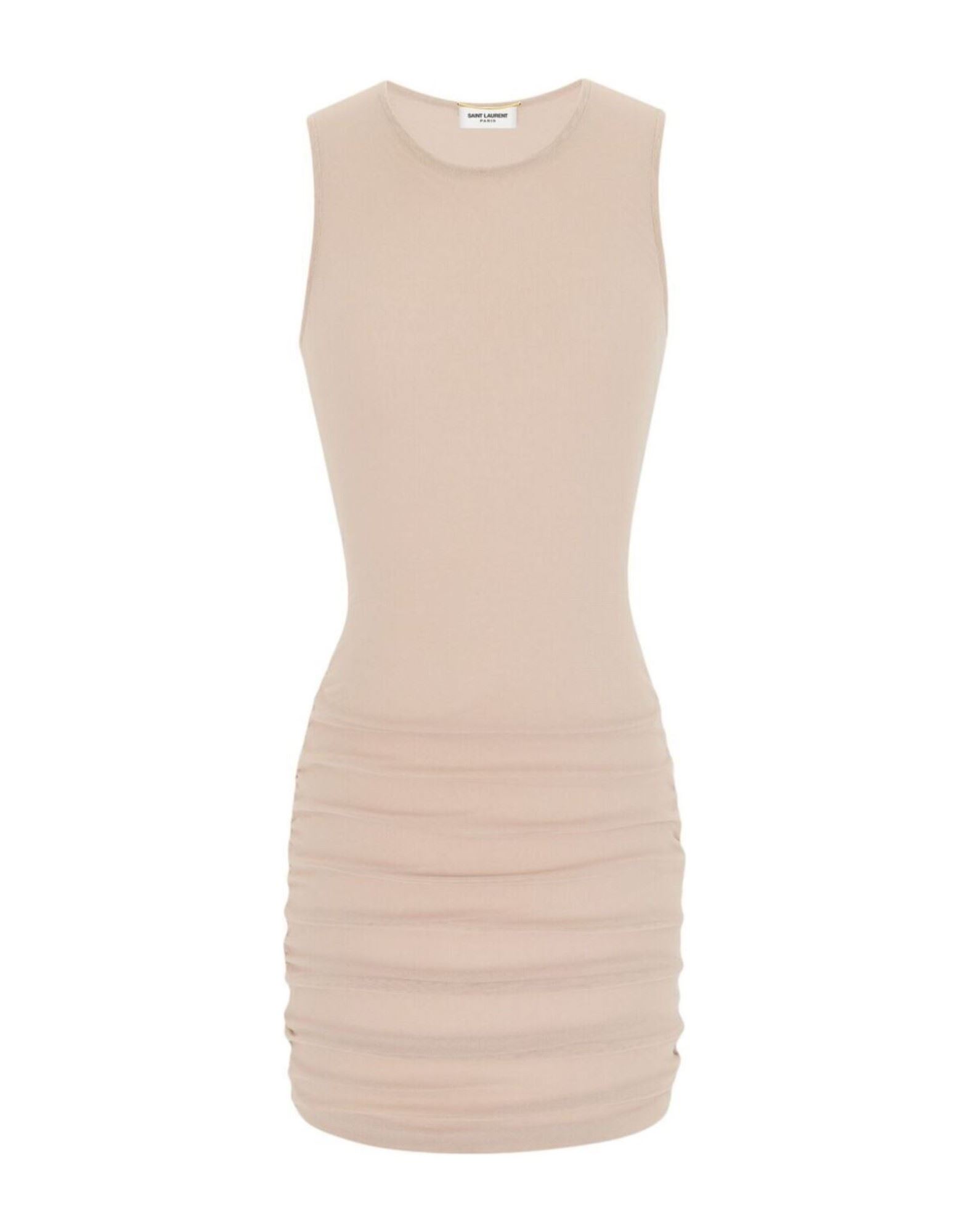 SAINT LAURENT Mini-kleid Damen Beige von SAINT LAURENT