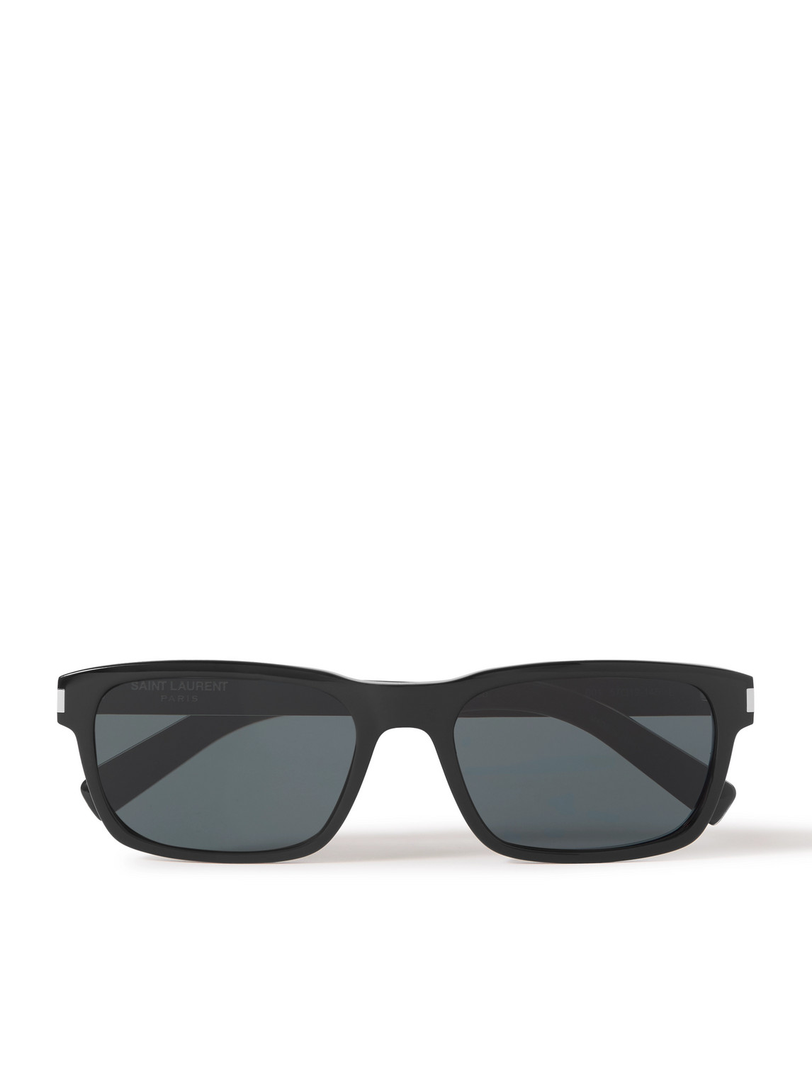 SAINT LAURENT - New Wave Rectangular-Frame Acetate Sunglasses - Men - Black von SAINT LAURENT