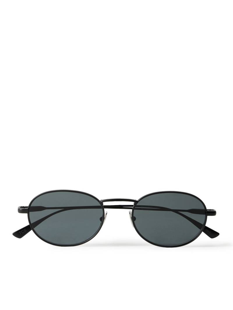 SAINT LAURENT - Round-Frame Metal Sunglasses - Men - Black von SAINT LAURENT