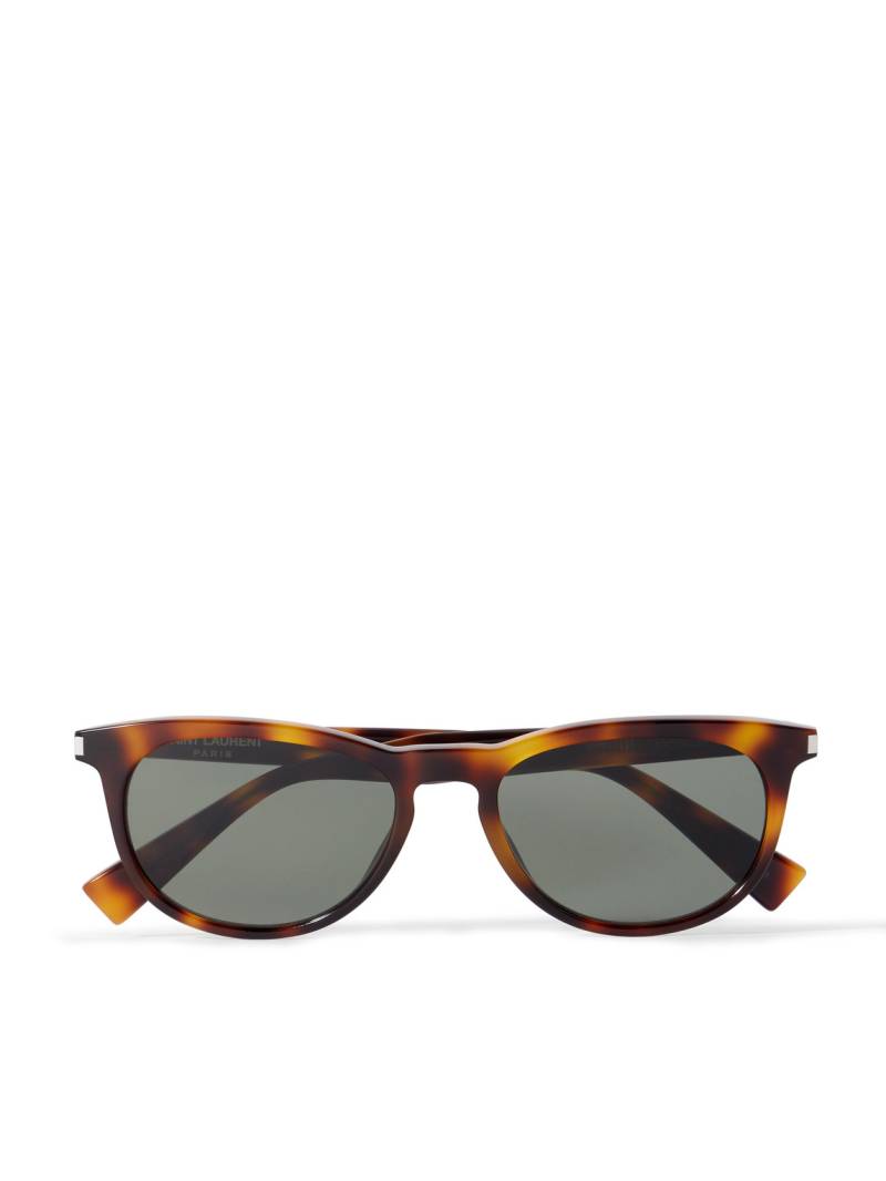 SAINT LAURENT - Round-Frame Tortoiseshell Recycled-Acetate Sunglasses - Men - Tortoiseshell von SAINT LAURENT