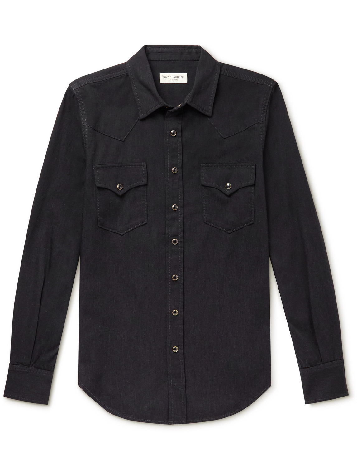 SAINT LAURENT - Slim-Fit Denim Western Shirt - Men - Black - XL von SAINT LAURENT