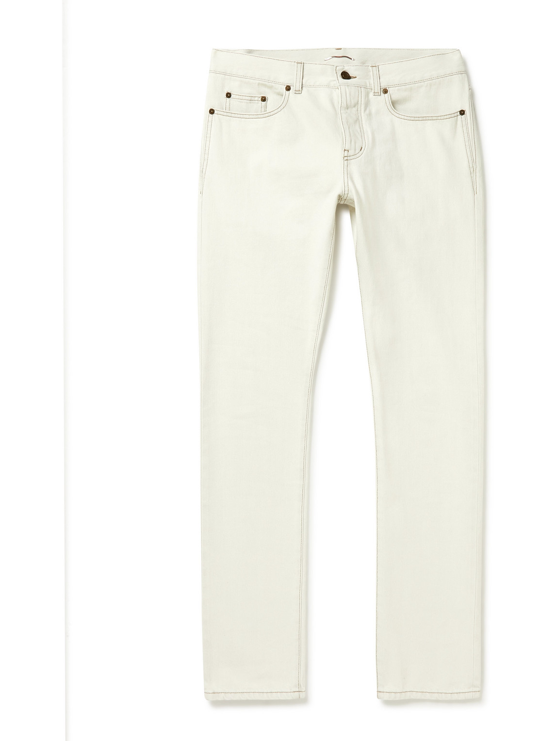 SAINT LAURENT - Slim-Fit Jeans - Men - Neutrals - UK/US 27 von SAINT LAURENT