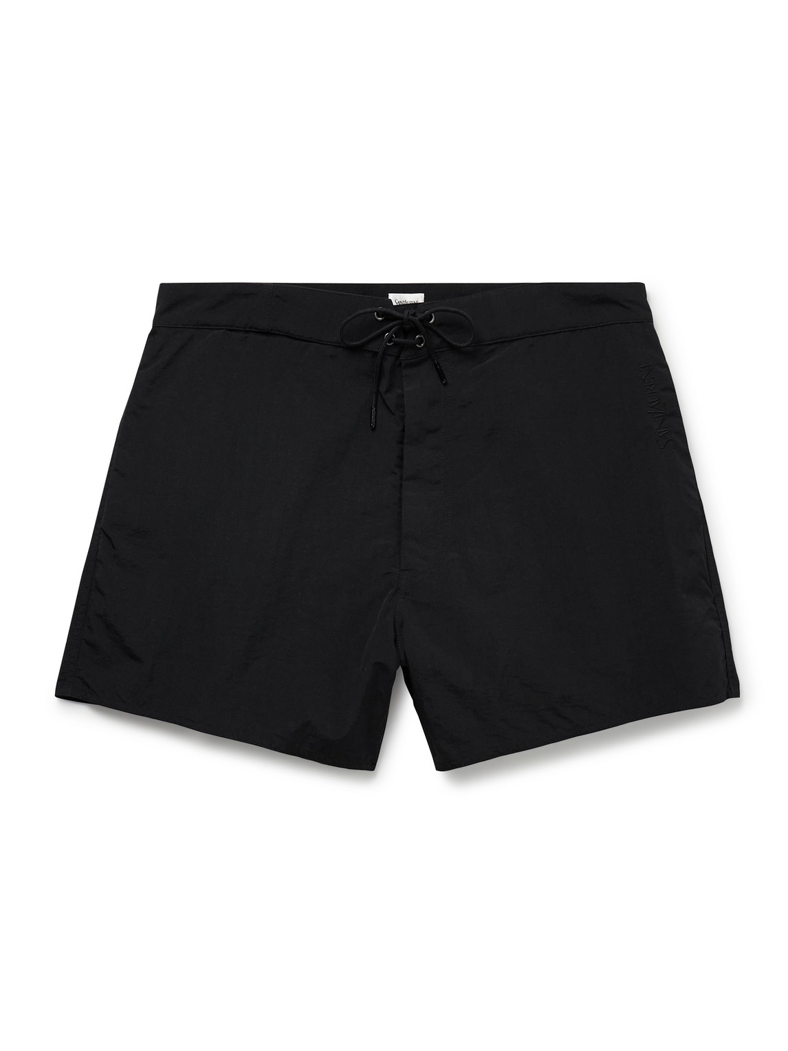SAINT LAURENT - Slim-Fit Short-Length Swim Shorts - Men - Black - M von SAINT LAURENT