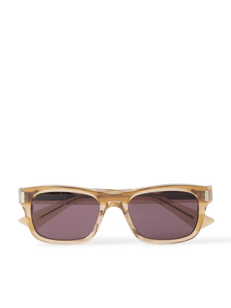 SAINT LAURENT - Square-Frame Acetate Sunglasses - Men - Yellow von SAINT LAURENT
