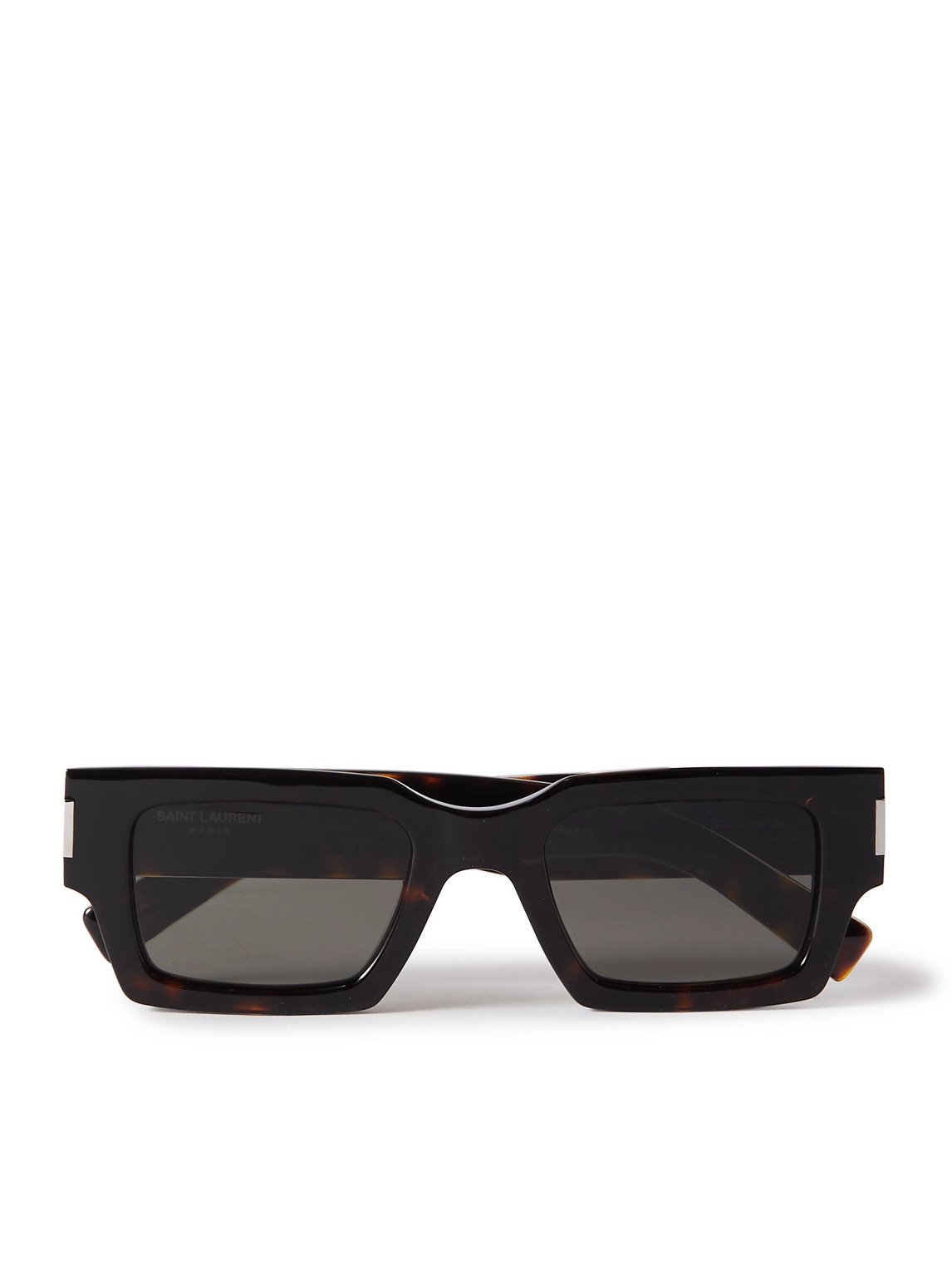 SAINT LAURENT - Square-Frame Tortoiseshell Acetate Sunglasses - Men - Tortoiseshell von SAINT LAURENT