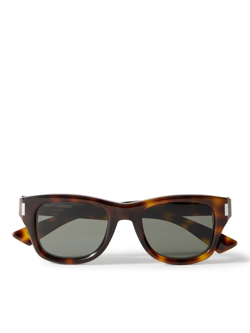 SAINT LAURENT - Square-Frame Tortoiseshell Acetate Sunglasses - Men - Tortoiseshell von SAINT LAURENT