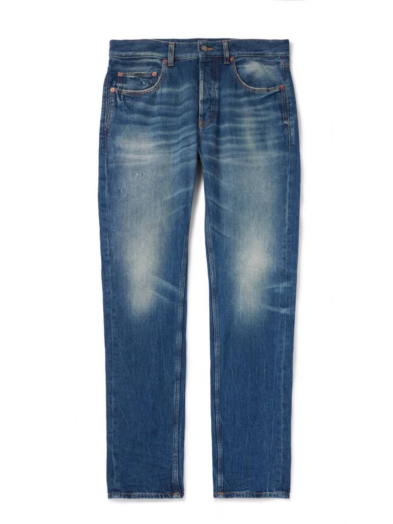 SAINT LAURENT - Straight-Leg Distressed Jeans - Men - Blue - UK/US 27 von SAINT LAURENT