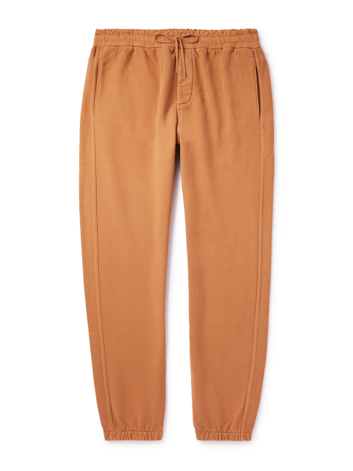 SAINT LAURENT - Tapered Cotton-Jersey Sweatpants - Men - Orange - XL von SAINT LAURENT
