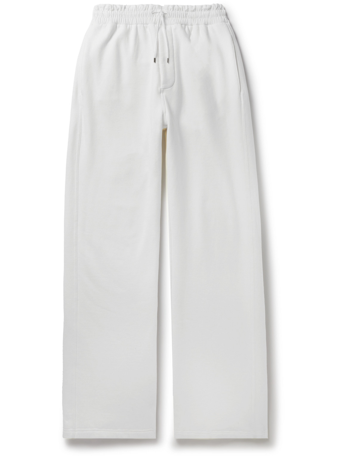 SAINT LAURENT - Wide-Leg Cotton-Jersey Sweatpants - Men - White - S von SAINT LAURENT