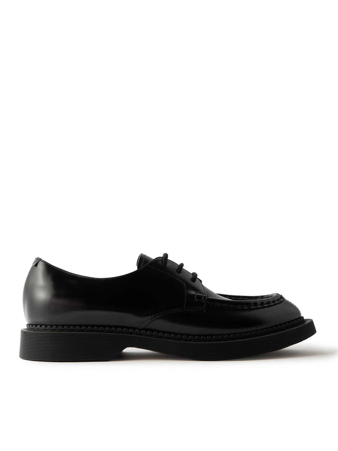 SAINT LAURENT - Wim Polished-Leather Derby Shoes - Men - Black - EU 45 von SAINT LAURENT