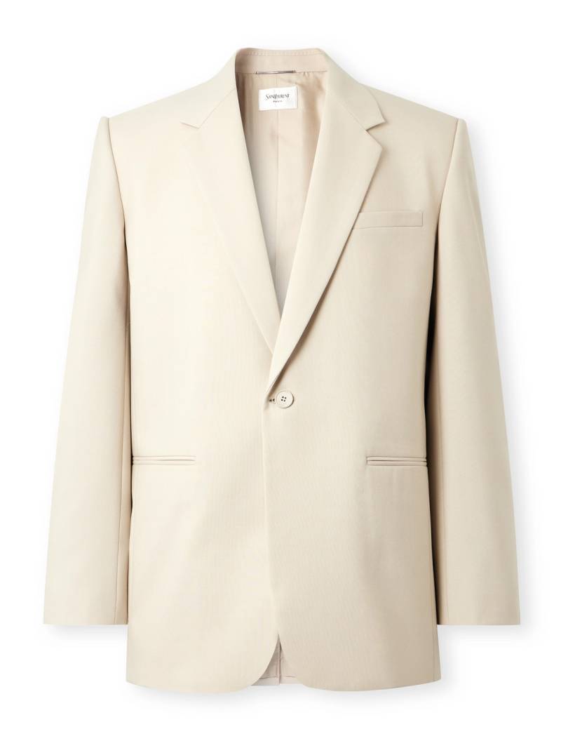 SAINT LAURENT - Wool Blazer - Men - Neutrals - IT 52 von SAINT LAURENT