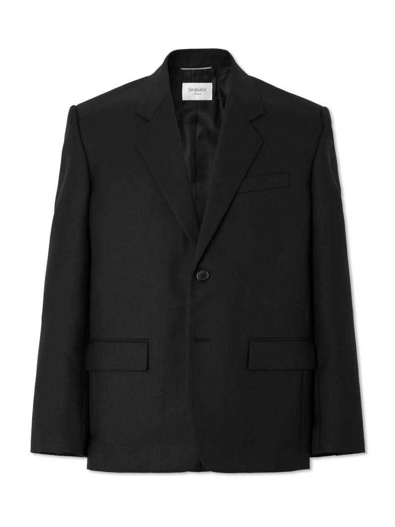 SAINT LAURENT - Wool-Gabardine Blazer - Men - Black - IT 50 von SAINT LAURENT