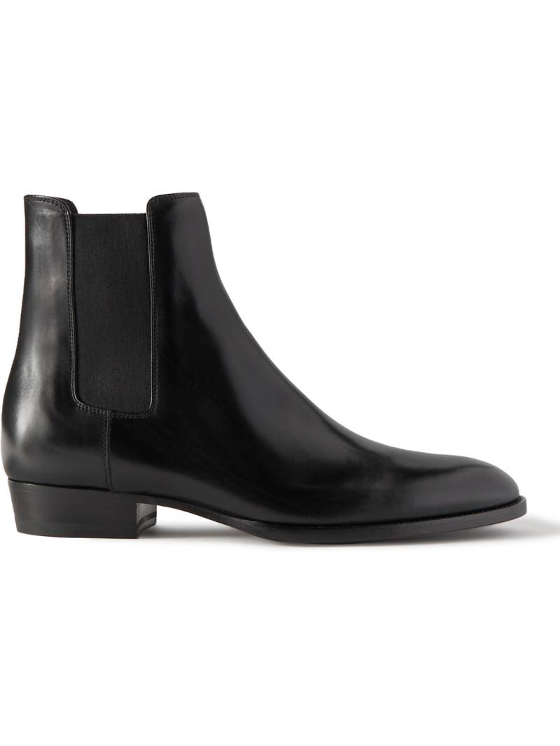 SAINT LAURENT - Wyatt Leather Chelsea Boots - Men - Black - EU 40.5 von SAINT LAURENT