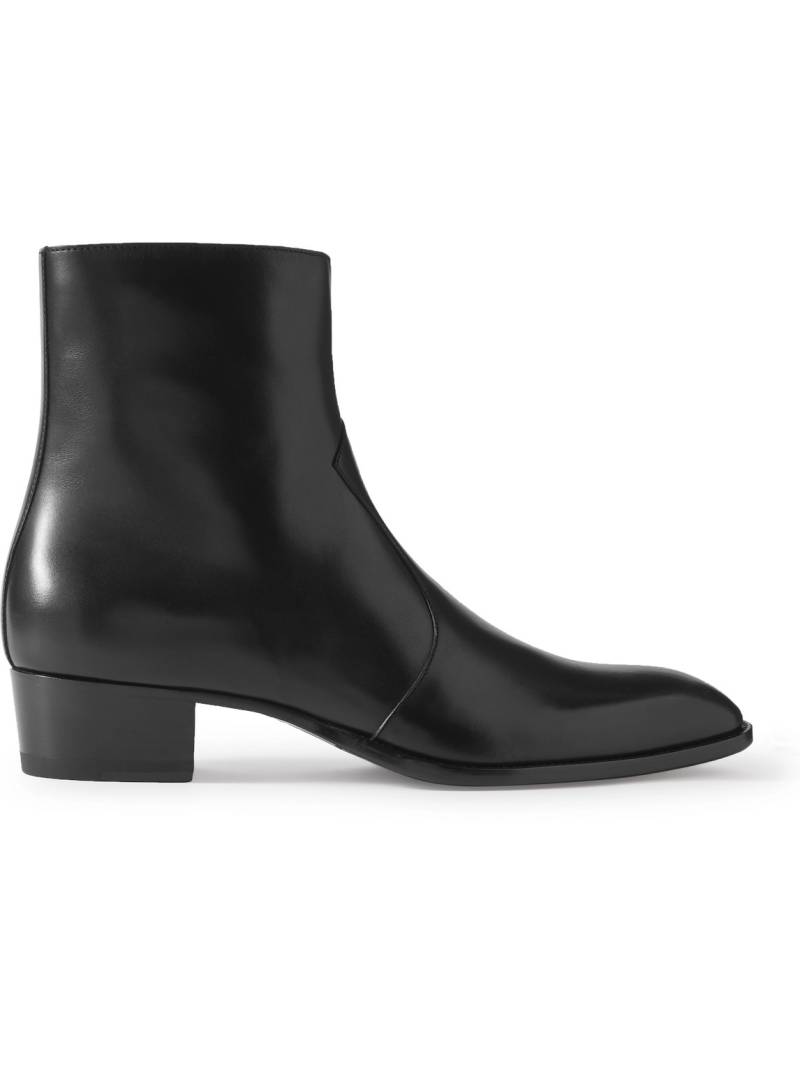 SAINT LAURENT - Wyatt Leather Chelsea Boots - Men - Black - EU 40.5 von SAINT LAURENT
