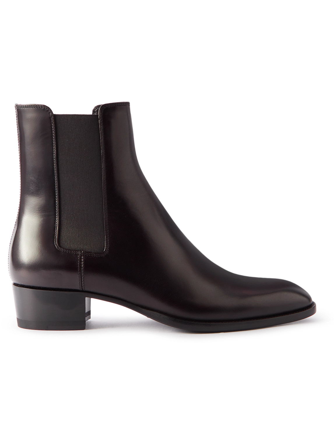 SAINT LAURENT - Wyatt Leather Chelsea Boots - Men - Brown - EU 42 von SAINT LAURENT