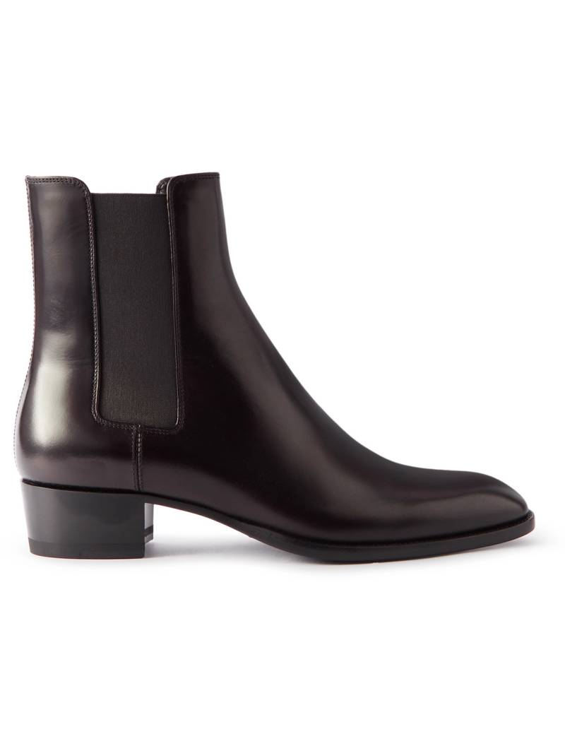 SAINT LAURENT - Wyatt Leather Chelsea Boots - Men - Brown - EU 42.5 von SAINT LAURENT
