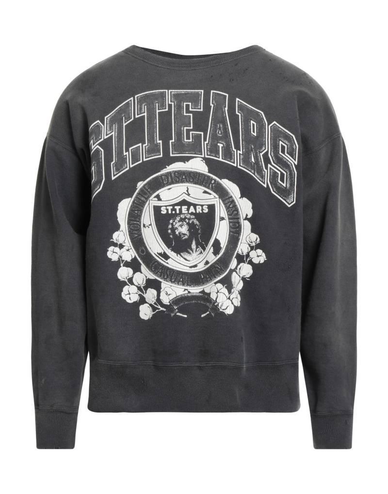 SAINT MICHAEL x DENIM TEARS Sweatshirt Herren Braungrau von SAINT MICHAEL x DENIM TEARS