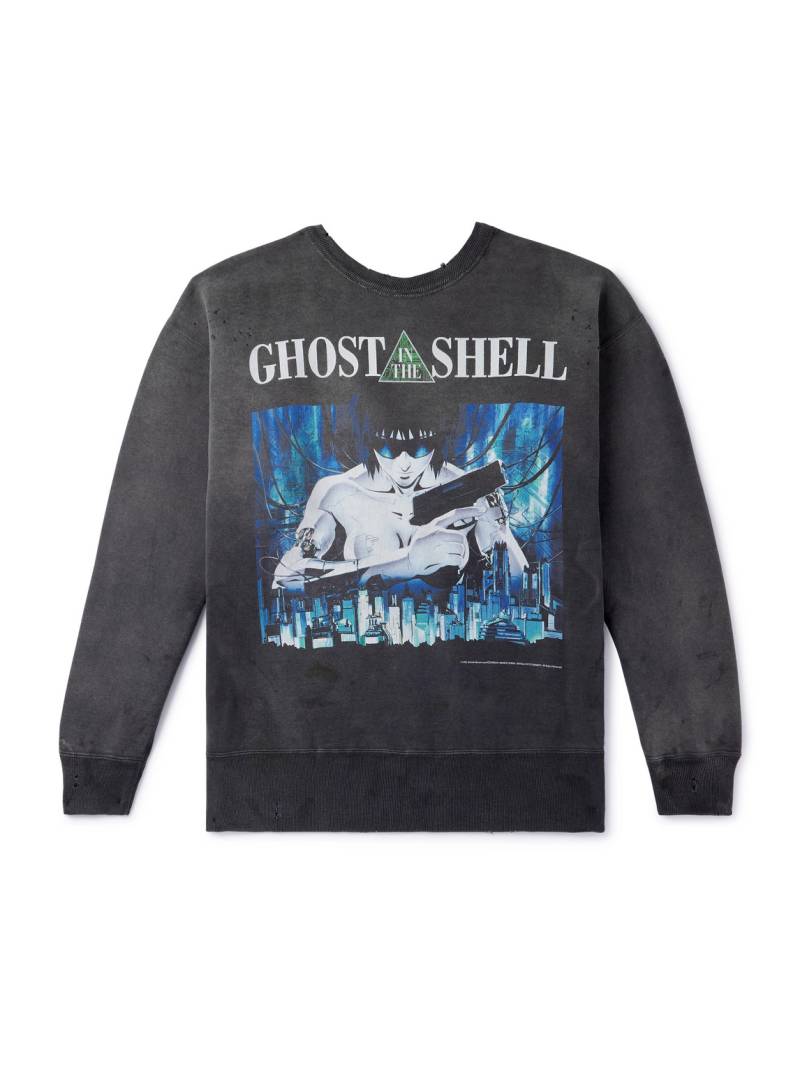 SAINT MXXXXXX - Ghost in the Shell Printed Cotton-Jersey Sweatshirt - Men - Black - L von SAINT MXXXXXX