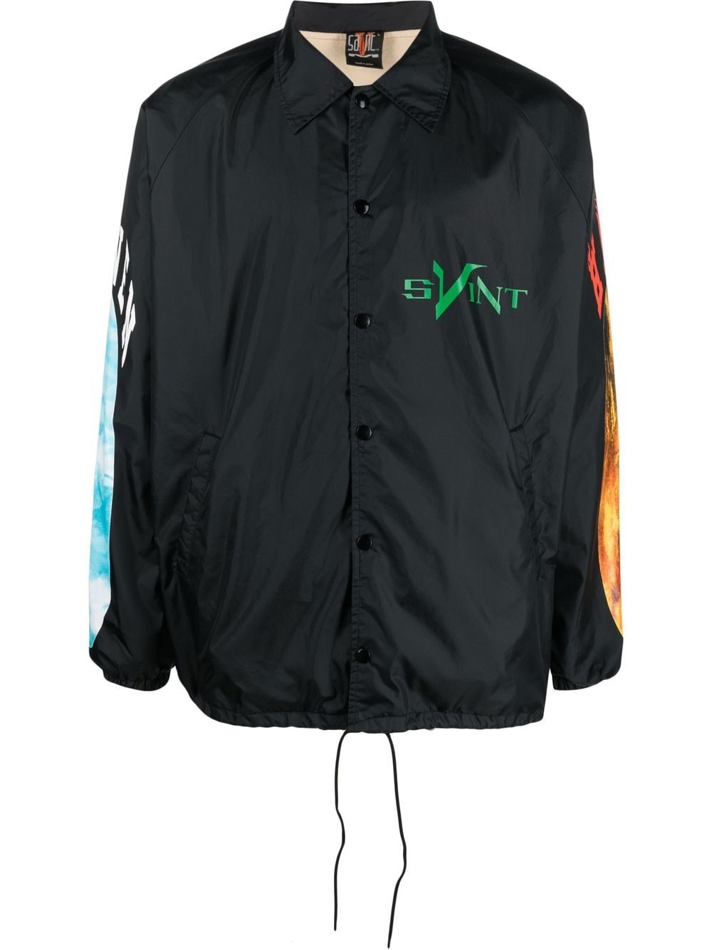 SAINT MXXXXXX Hemdjacke mit grafischem Print - Schwarz von SAINT MXXXXXX