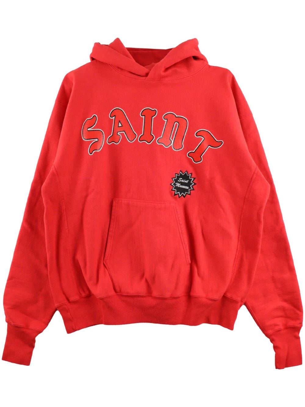 SAINT MXXXXXX Hoodie mit Logo-Print - Rot von SAINT MXXXXXX